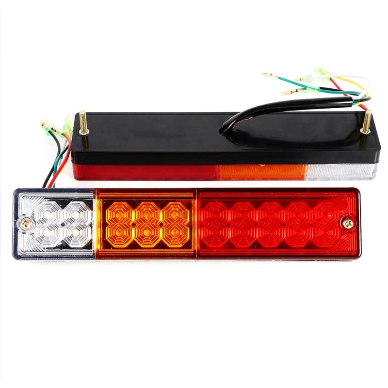 

2 pcs 12V LED Tail Rear Reverse Lights Turn Lights Low power consumption 5-wire-negative Fit for Trailers Trucks Boat Caravans