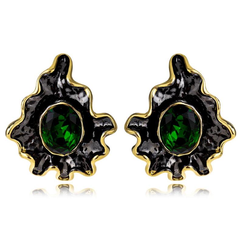 

Viennois Black Gold Color French Clip Stud Earrings For Women Earrings Zricon Female Fashion Jewelry 2020