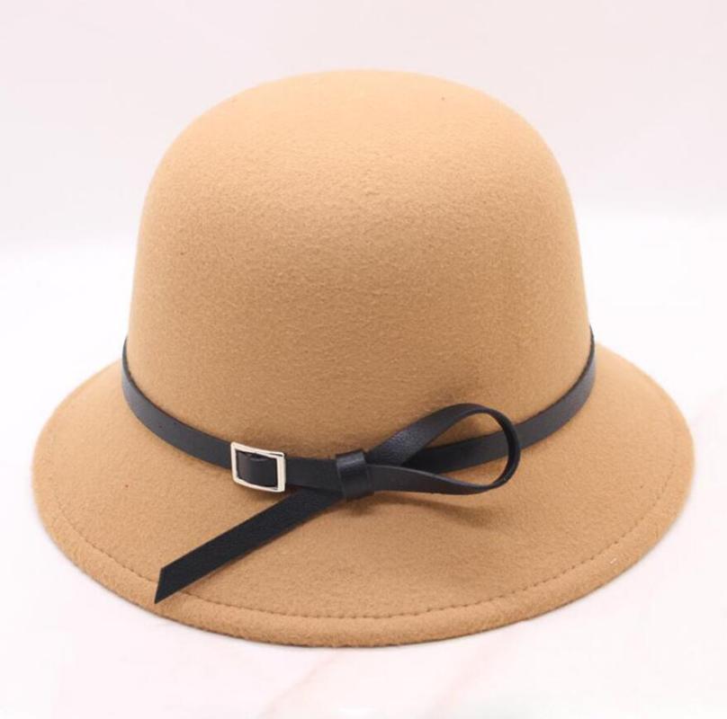 

Ladies Winter Cap Soft for Girl Hats Trendy Bowler Fall Winter Warm Lovers Fedoras Princess Cap, Wyh-5006-8