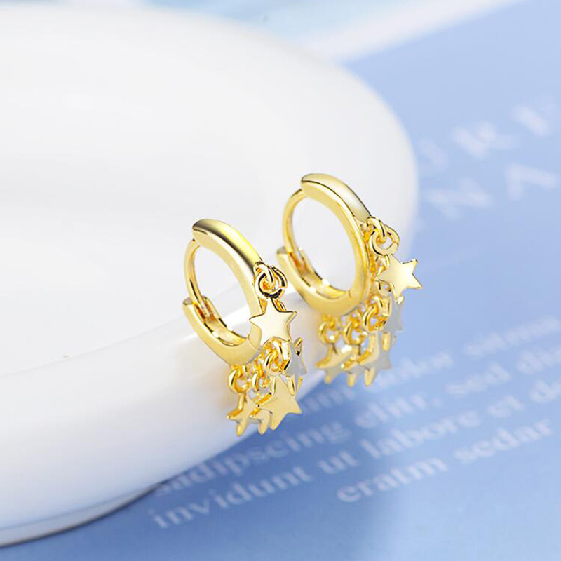 

Hoop & Huggie Trendy Bohemia Earrings Star Flash Geometric Charming Tassel For Women Jewelry