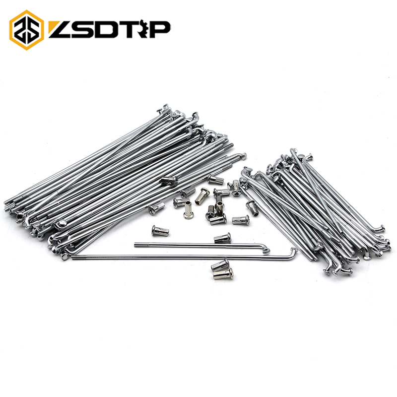 

ZSDTRP 40pcs Motorcycle Front and Rear Stainless Steel Rim Wheel Spokes Kit Set For R12 R75 R72 M1 M72 Ural CJ-K750