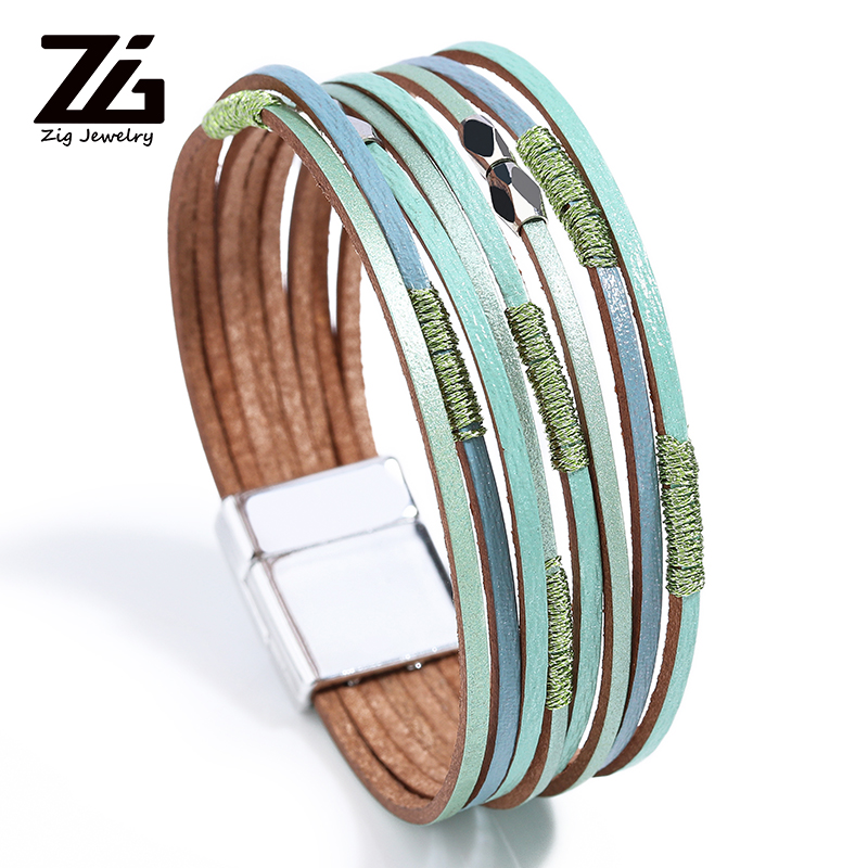 

ZG Boho Multicolor Bracelet Pulseira Masculina Pulseras Mujer Moda 2020 Bransoletki Damskie