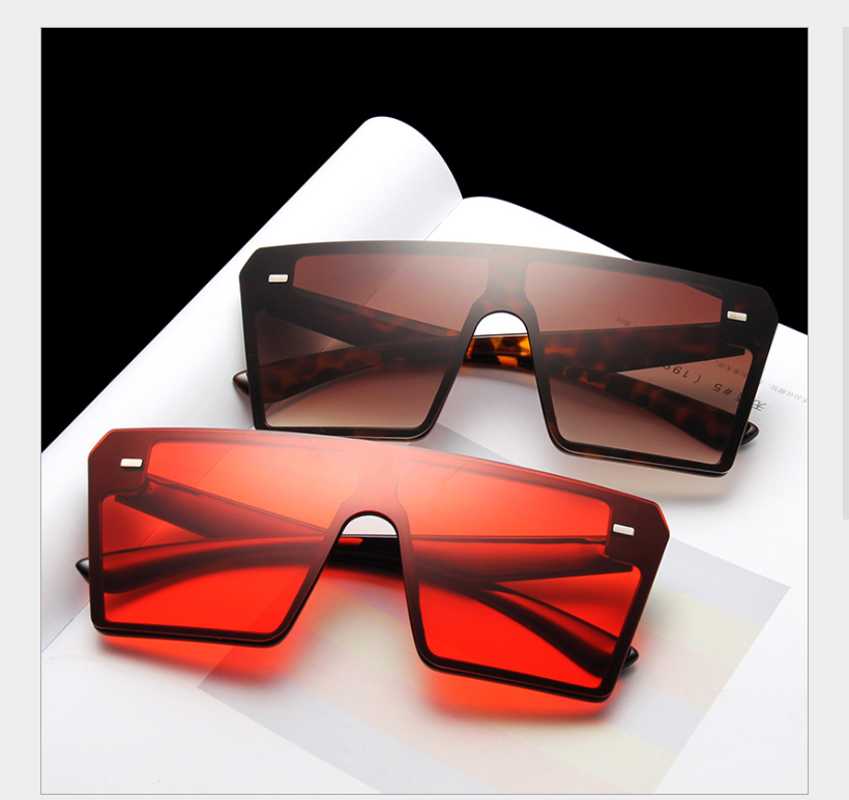 

New Brand Sunglasses Square Glasses Personalized Cat Eyes Colorful Sunglasses Trend Versatile uv400 Curtain