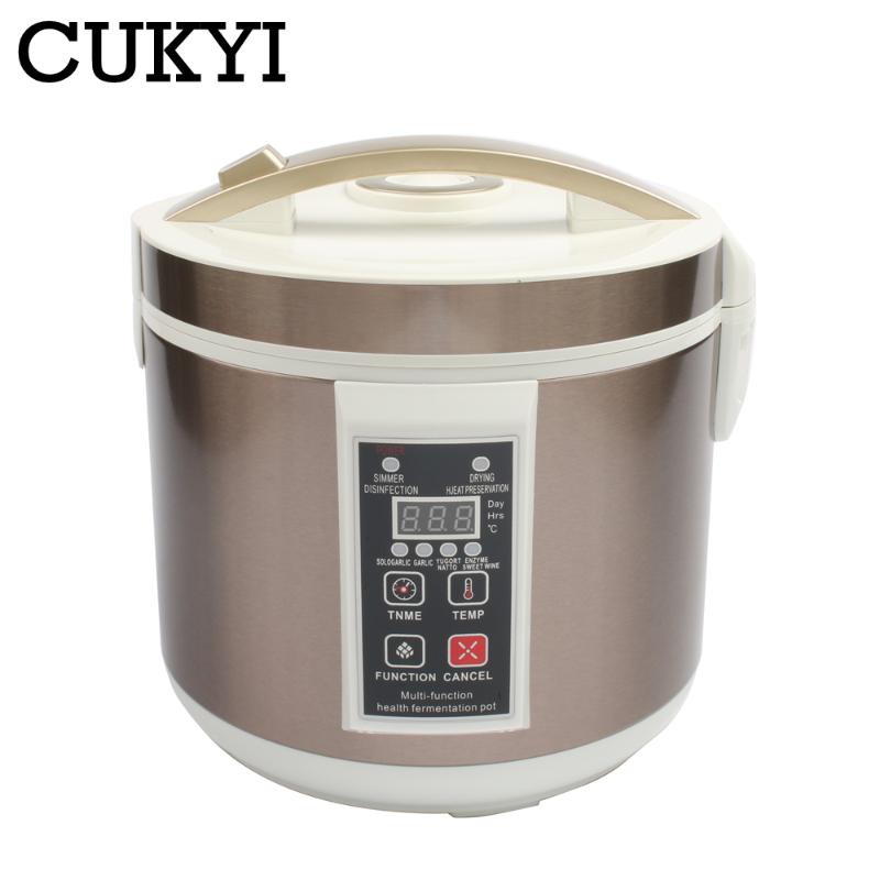 

CUKYI 5L / 6L Automatic Black garlic fermenter household DIY zymolysis pot maker 110V 220V black garlic fermenting machine EU