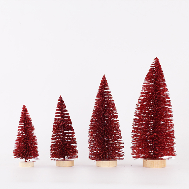 

Christmas Decorations Desktop Miniature Pine Tree Tabletop Christmas Tree Ornaments New