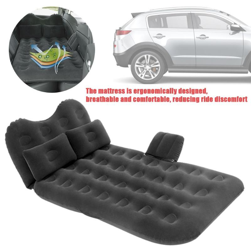 

Inflatable Cushion Car Headrest Air Bed Car Air Bed With Travel Mattress Flocking Double Protection