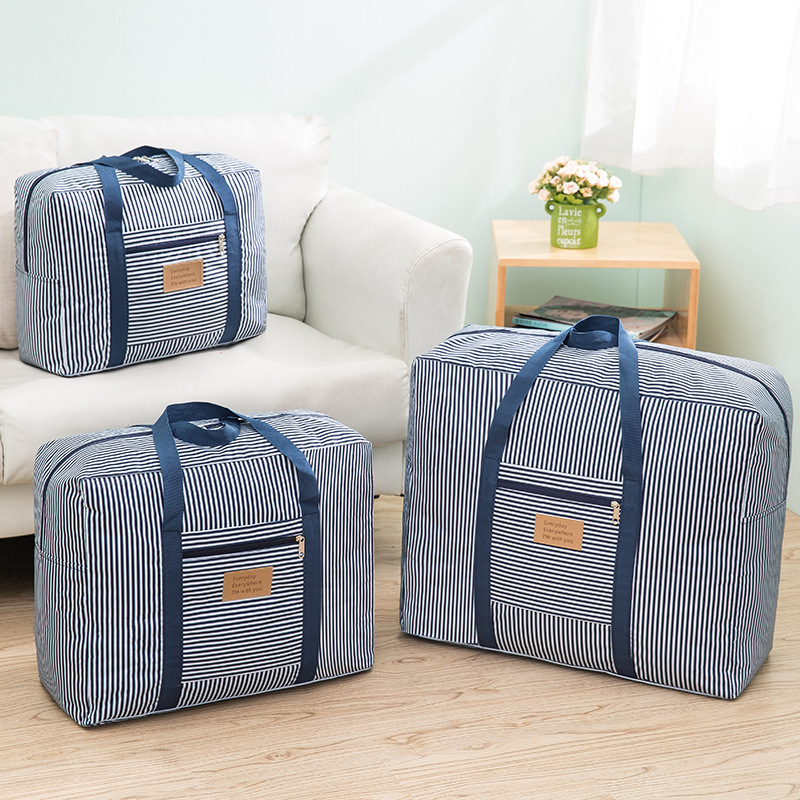 

New Storage Bag Thicken Oxford Cloth Quilt Bag Luggage Organizer Clothes Organizer Large-Capacity Moving Travel Zip Package