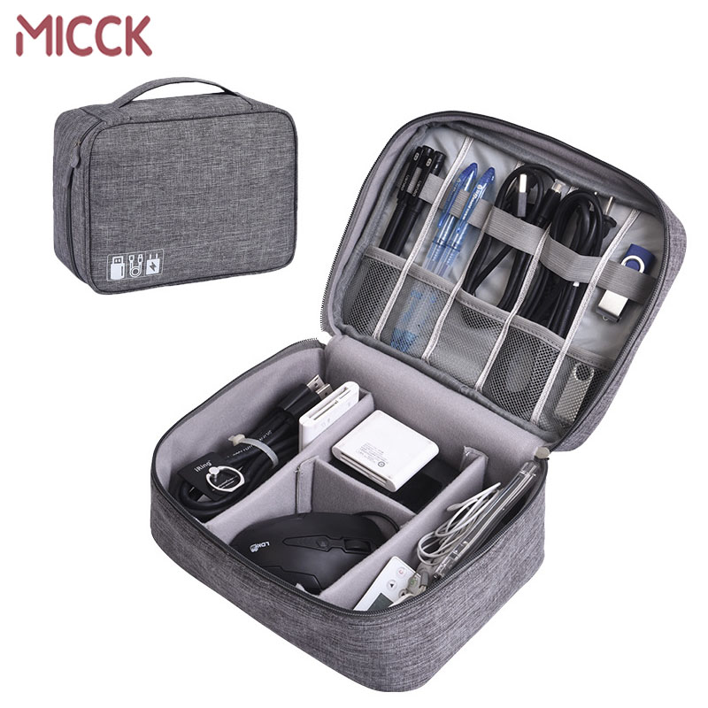 

MICCK Digital Storage Bag For Earphone Cables USB Flash Drives Travel Organizer travel kit Portable Cable storage organizer Bag