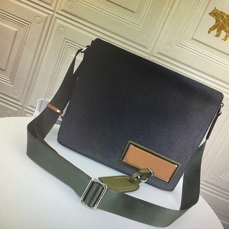 

Top Quality DISTRICT Messenger Bags Classic flower Fashion Business trip Outdoor Shoulder Bag Men Crossbody Bags handbag 32cm 25cm, Size:32x26x8cm