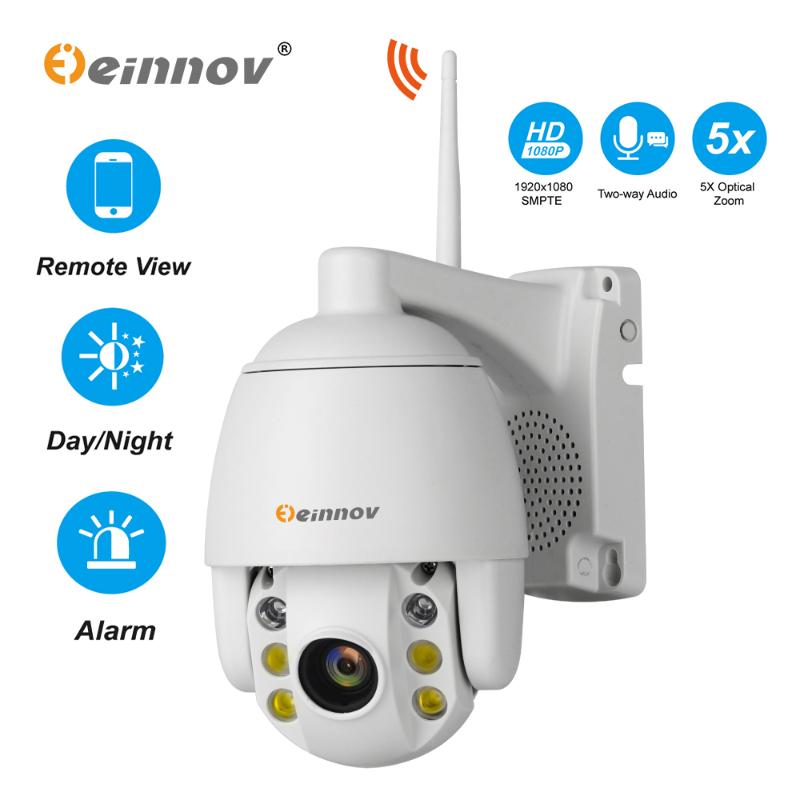 

Einnov 5XZoom HD PTZ IP Camera Wifi CCTV Outdoor Video Surveillance Camera 1080P Home Wireless Security Two Way Audio IR