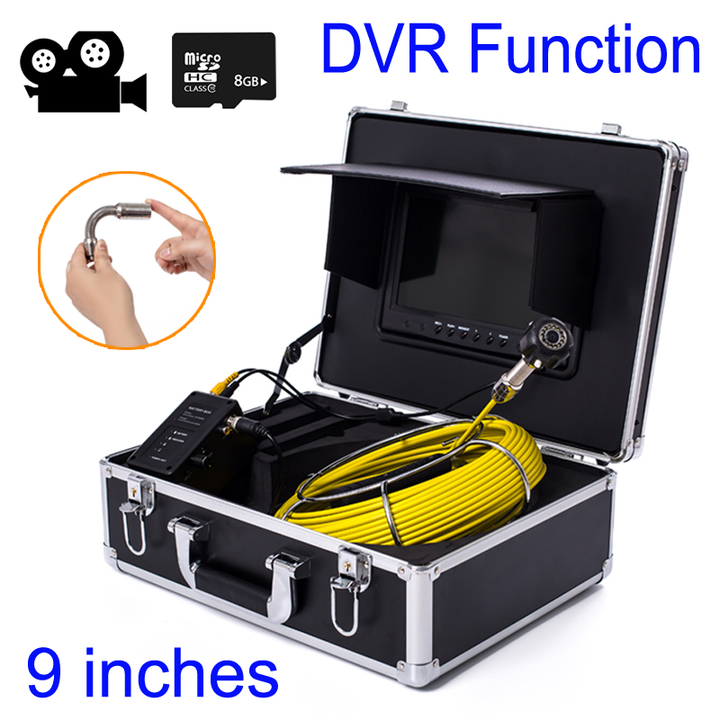 

Support DVR Recording Function Industrial Pipeline Endoscope Inspection Camera 7inch Screen 100m Cable with 6.5/17/23mm Lens