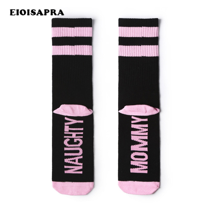 

EIOISAPRA]Men Hip Hop Skateboard Word Socks Harajuku Japanese Creative Fashion Happy Socks Crew Unisex Calcetines Hombre Sokken