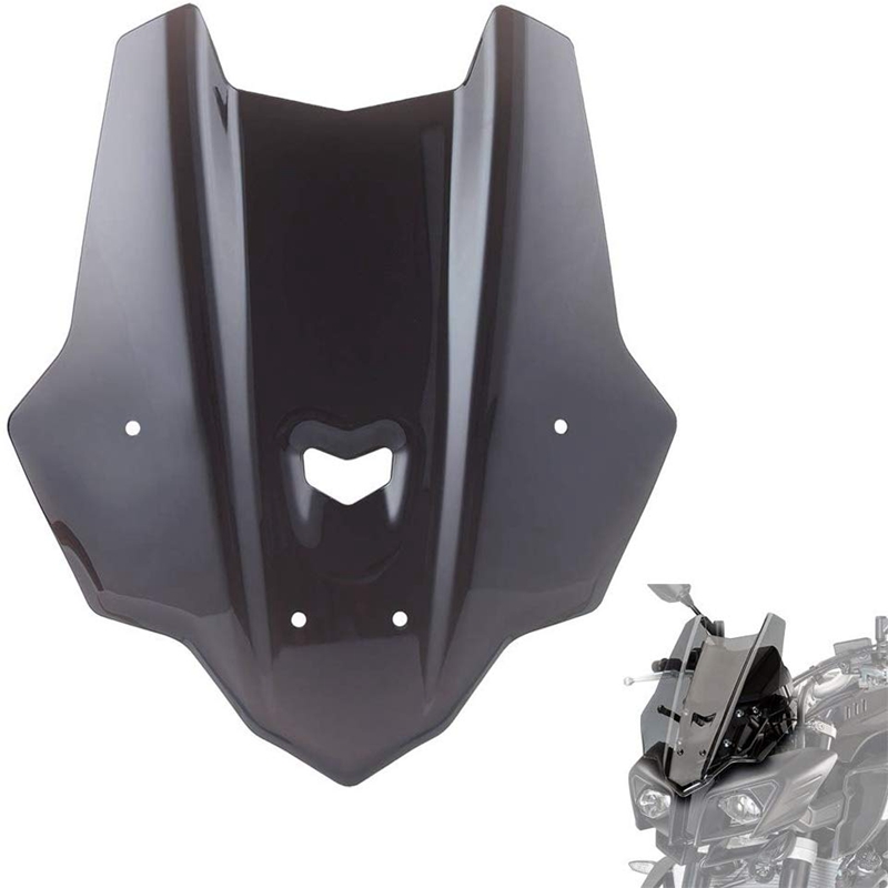

Motorcycle Windsn Windshield Wind Shield Sn Protector with Bracket for 2020-2020 FZ10 MT10 FZ-10 MT-10 (Black
