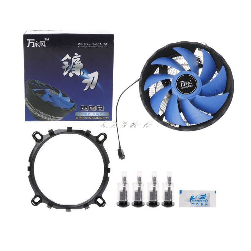 

Fan Cooler 120mm Blade Aluminium PC CPU Cooler Cooling Fan For Intel 775/1155 AMD 754/AM2