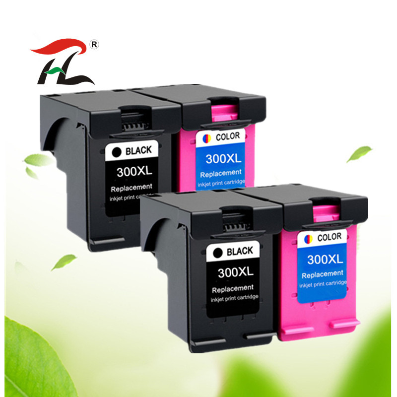 

4Pack Compatible 300XL Ink Cartridge Replacement for 300 for 300 Deskjet D1660 D2560 D5560 F2420 F2480 F4210 Printers