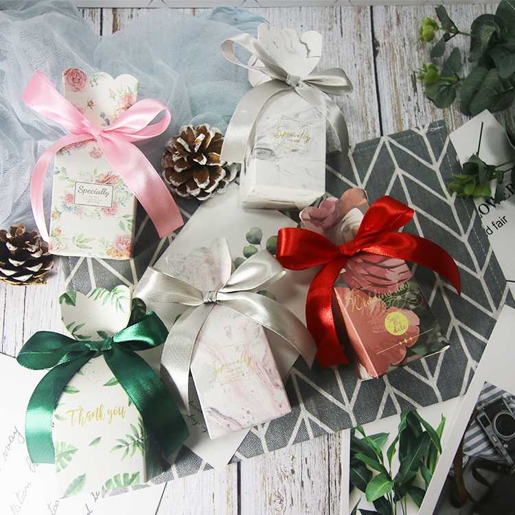 

2020 Wedding Favors Gifts Box Paper Candy Box Chocolate Packaging Party Supplies Decorations Giveaways Boxes