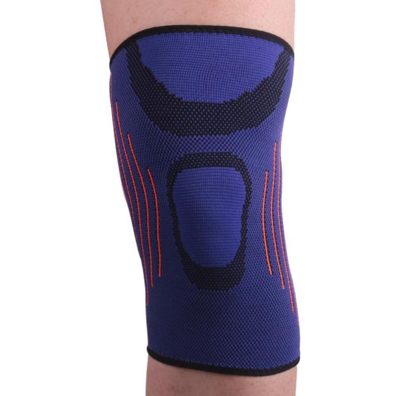 

Running Cycling Knee Support Elastic Nylon Sport Compression Knee Pad Sleeve Joint Pain Relief Knitted Brace For Fitness, Purple