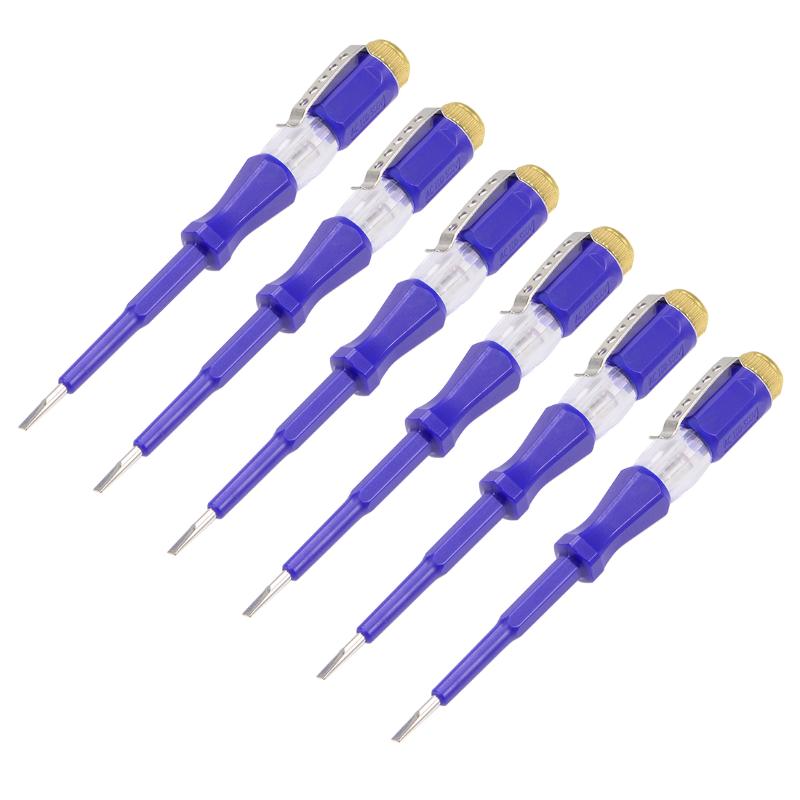 

uxcell Circuit Tester, 3mm Slot Voltage Tester Pen Screwdriver AC 100-500V 6pcs
