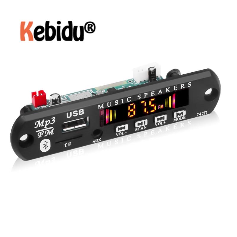 

Kebidumei Bluetooth 5.0 MP3 decoder WMA WAV FLAC APE Decoder Board Audio Module USB TF Radio with Call Recording