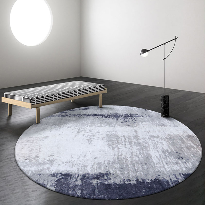 

Nordic Round Carpet Living Room Gray Thick Round Bedroom Rug Home Sofa Coffee Table Floor Mat Computer Chair Rugs And Carpets, Ln-03r