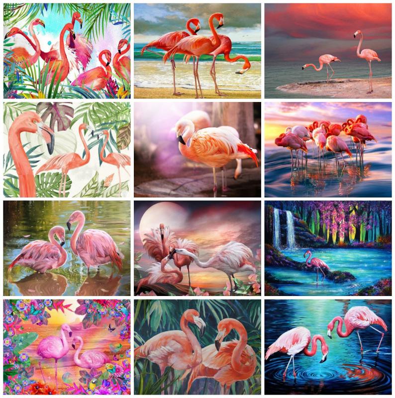 

EverShine 5D Diamond Painting Full Square Animals Diamond Embroidery Flamingo Cross Stitch Sale Home Decor Handicraft Art Gift