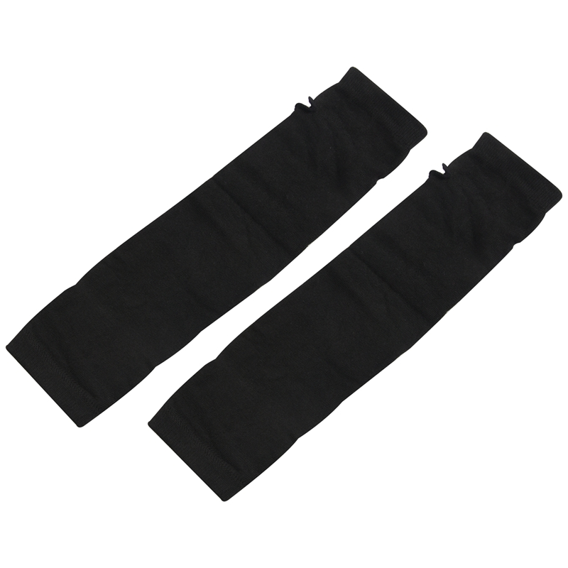 

Fashion Women Lady Girls' Stretchy Soft Arm Warmer Long Sleeve Fingerless Gloves - Black