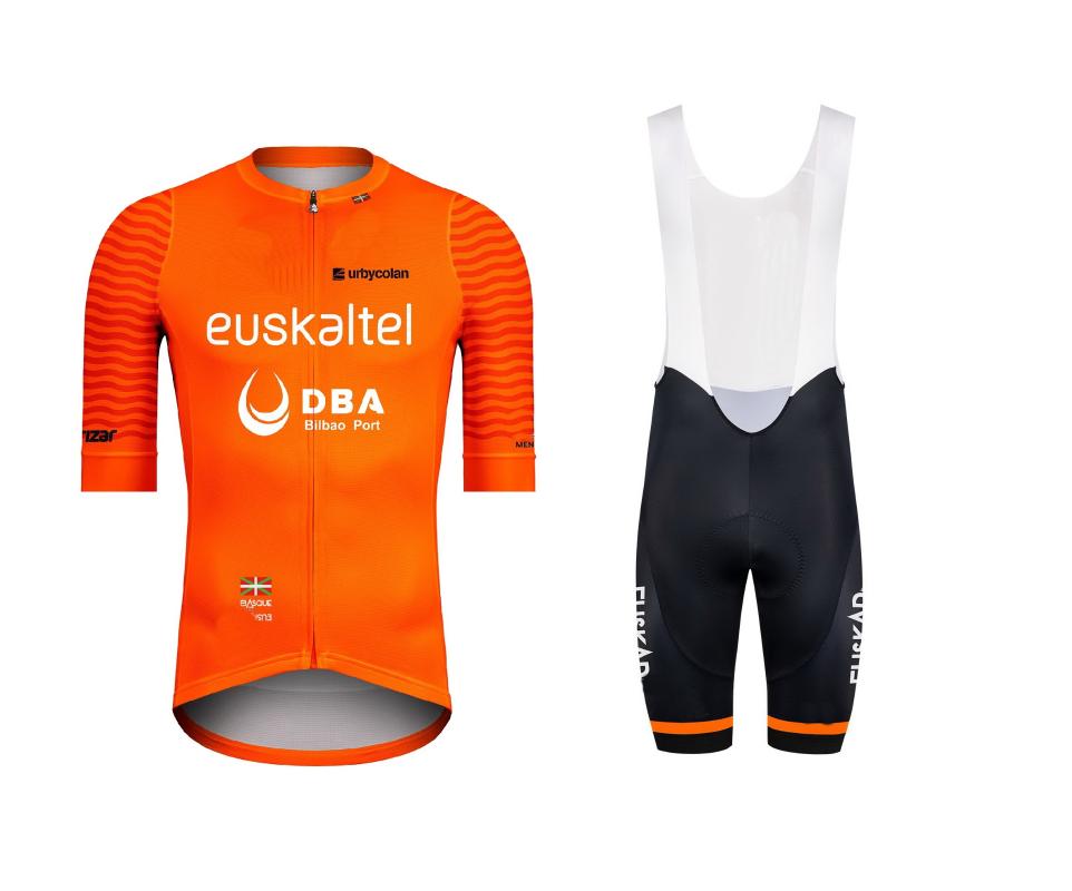 

2020 EUSKALTEL DBA PRO TEAM ORANGE SHORT SLEEVE CYCLING JERSEY SUMMER CYCLING WEAR ROPA CICLISMO+ BIB SHORTS WITH POWER BAND