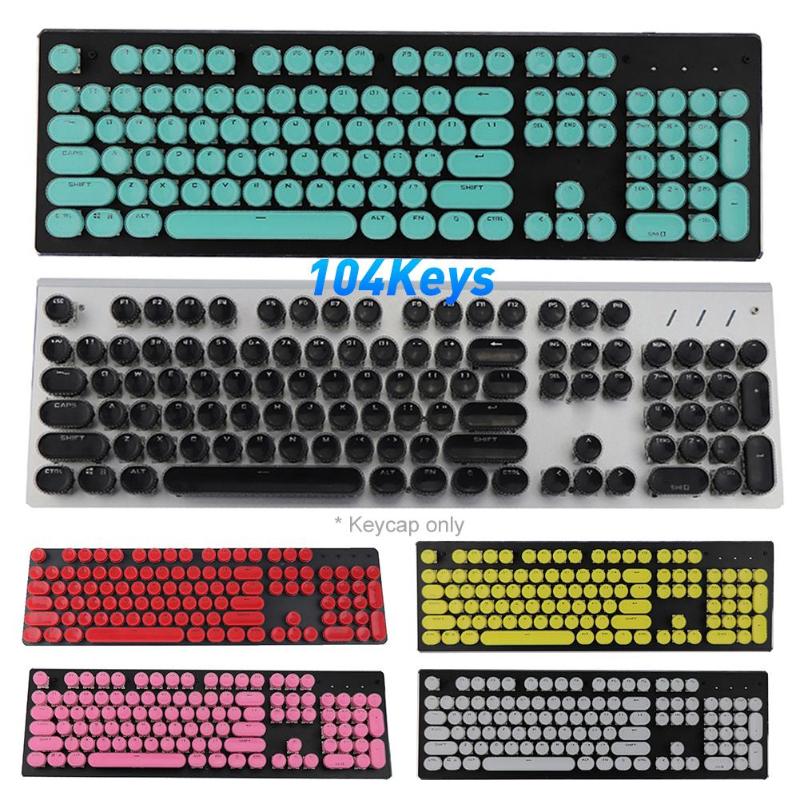 

104Pcs/Set Clear Backlight Keycaps Cover Replacement for Mechanical Keyboard
