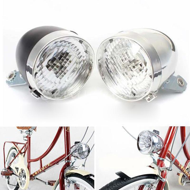 

Retro Bicycle Bike 3 LED Front Light Headlight Vintage Lamp New Night Cycling Warning Lights Bicycle Accessories
