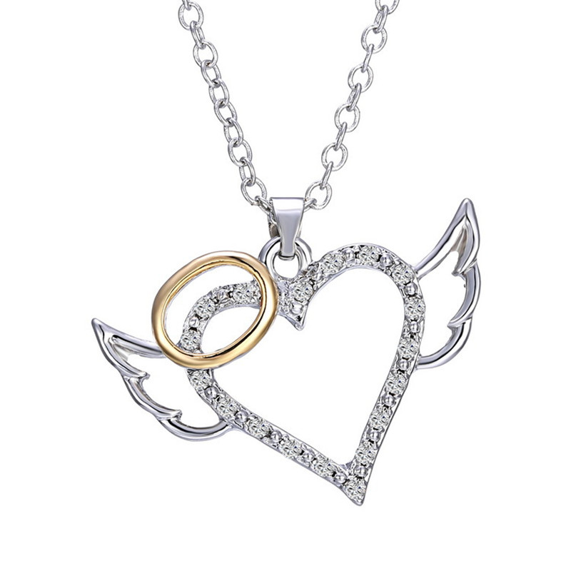 

Cute Heart Pendant Necklace For Women Girl Lovely Statement Jewelry Gifts