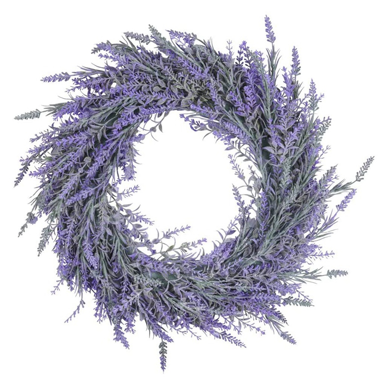 

Lavender Wreath for Front Door Artificial for All Seasons Indoor Outdoor Floral Wreath Wedding Party Home Wall Decor, Purple
