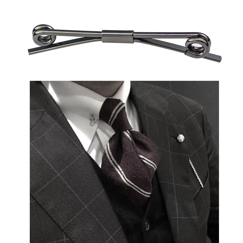 

Collar Clips High-grade Men's Unisex Suit Shirt Accessories Gifts Classic Bar Host Wedding Business Collar Clip Office/career, Gray