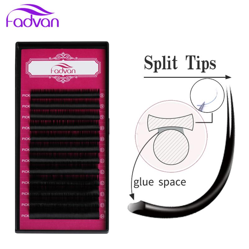 

Ellipse Flat Lashes Natural Matte Flat Lashes Split Tips Individual Faux Mink Ellipse Shaped Natural Light Soft False Eyelashes