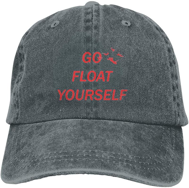 

Go Float Yourself Unisex Soft Casquette Cap Vintage Adjustable Baseball Caps, Gray