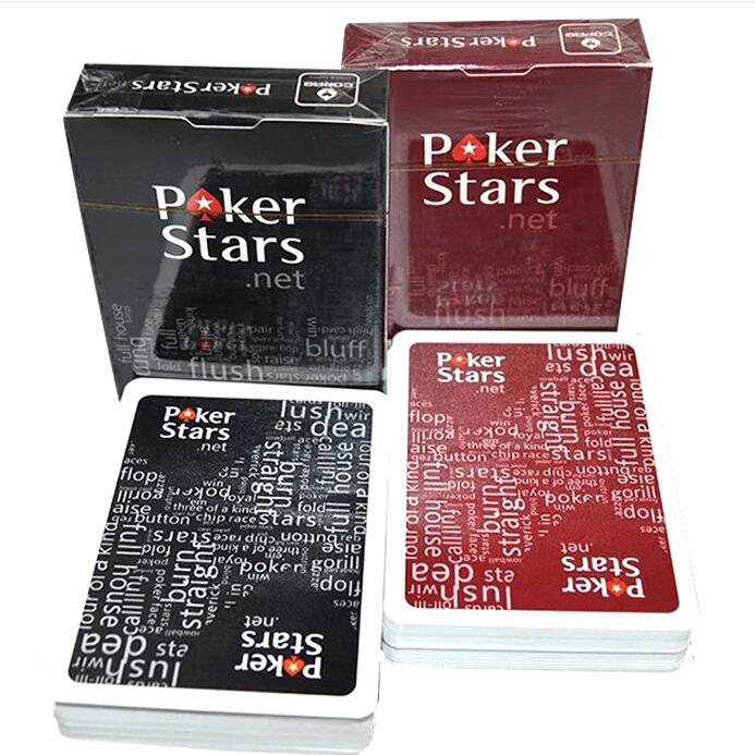 

100sets Poker Star Plastic Playing Card Game Texas Holdem Poker Cards Waterproof And PVC Playing Cards #YYA0002