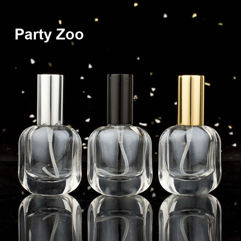 

200 x 10ml Upscale Clear Perfume Bottle Fine Mist Spray Travel Refillable Jar with Gold/Silver/Black Lid Wholesale