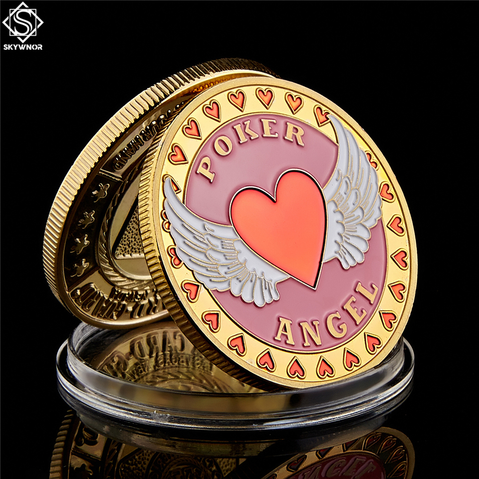 Welcome To Nevada Las Vegas Poker Chip Angel Casino Craft Challenge Gold Coin Lucky Souvenir Personalized Token Collection-image-584138754