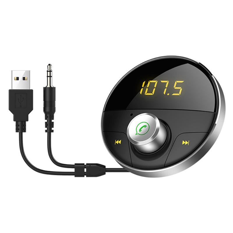 

Car Bluetooth AUX audio playback Handsfree Car 3.5mm Jack Audio MP3 Player with TF Slot Wireless FM Transmitter Auto USB Adapter