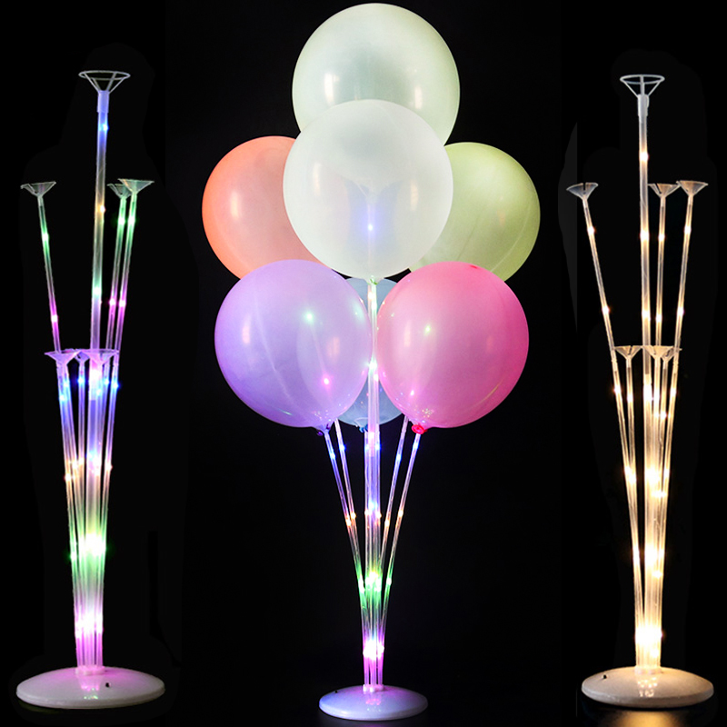 

1/2set Led Light Balloon Stand Column Wedding Decor Balloon Birthday Party Decoration Kids Adult Event Party Ballons Accessories