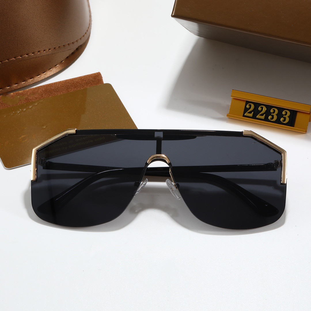 

2233 Fashion New Designer Sunglasses Retro Frameless Sun glasses Vintage punk style Eyewear Top Quality UV400 Protection With box