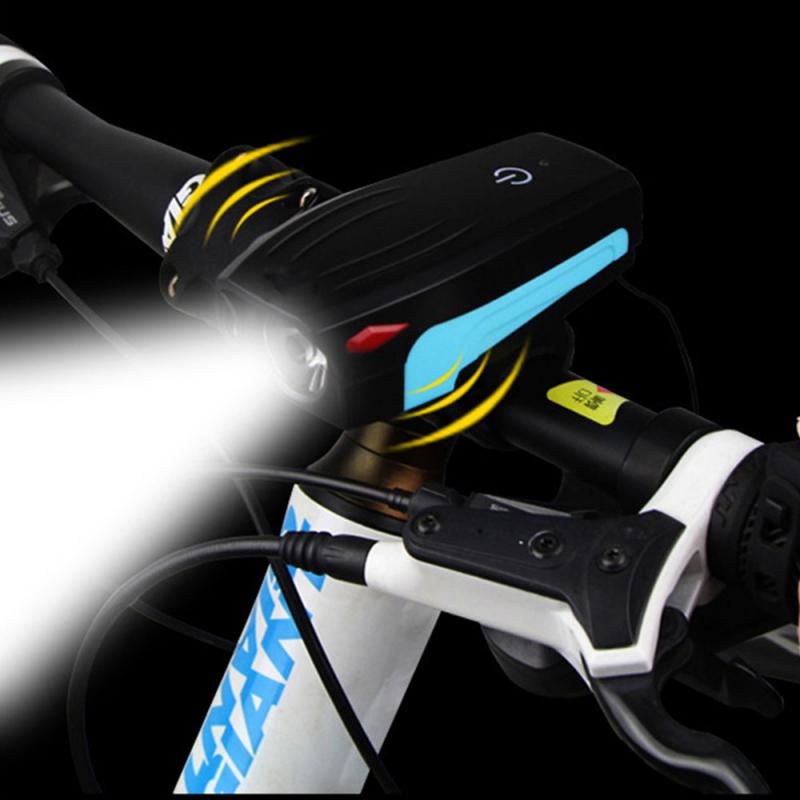 

Bicycle Accessories Bike Bicycle Light Night Riding Strong Light With Horn Bike USB Charging Waterproof