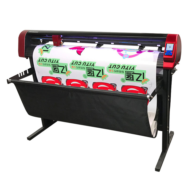 

1200mm Sticker Cutting Plotter Camera profile die cutting machine can add laser head