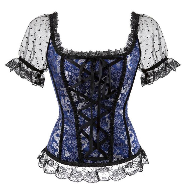 

Lolita Blouse Femme Steampunk Lace White Black Shirt Plus Size 6XL Women Woman Tops Retro Vintage Gothic Victorian Top Mujer, White blouse