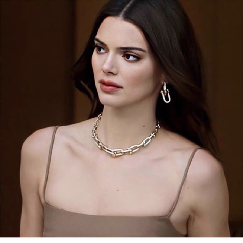 

Hip hop gold silver color thick chain choker necklaces for women punk Star style Ball statement necklace fashion jewelry