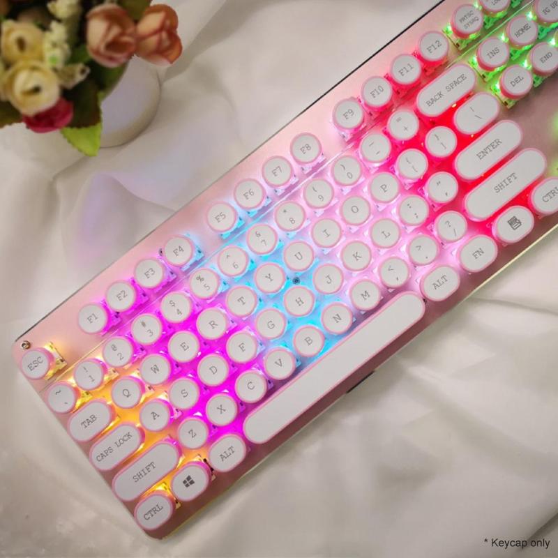 

KeyCap Mechanical Keyboard 104Pcs/Set ABS Clear Round Backlight Mechanical Keyboard Key Caps Replacement tool Gaming