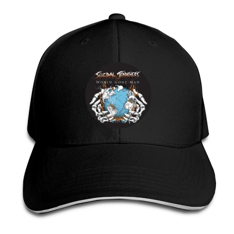 

Baseball Caps Suicidal Tendencies men Breathable Mesh Snapback caps Unisex sun hat for women Hip Hop cap, White