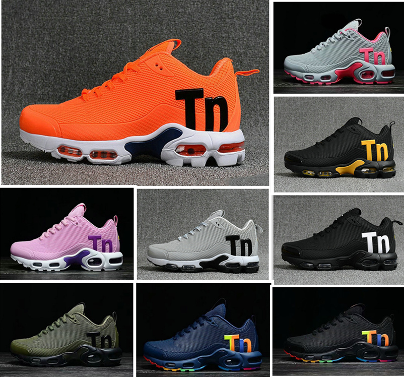 

Wholesale Rainbow Plus Tn Mercurial Mens women Sneakers Chaussures Homme femme Tn Kpu zapatos sports Trainers Running Shoes 36-47, Black