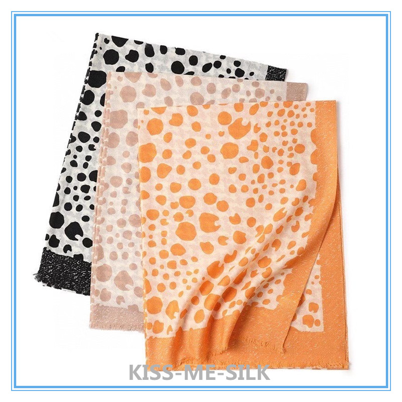

KMS Latest New Houndstooth Sheep Wool Scarf for Women 70*190CM/108G