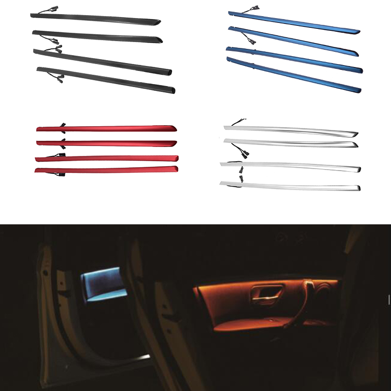 

Four Interior Doors Panel Car LED Decorative Trims Lights With 2 Colors Tuning For 3 Series F30 2012-2020 Neon Voiture Strip