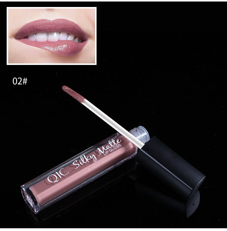 

Lip Gloss Matte Velvet Lip Tint Stain Moisturizer Liquid Lipstick Nude Color Nutritious Lipgloss Brand Color, 11